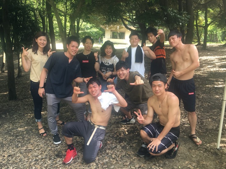 M様　10名服部緑地にてご利用いただきました