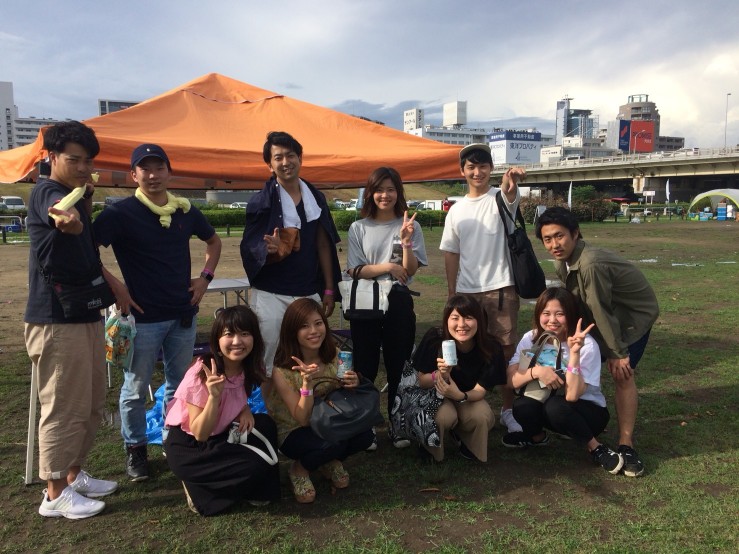 Y様 10名淀川河川敷西中島地区にてご利用いただきました