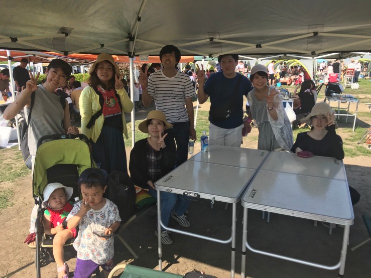 M様 7名 淀川河川敷 西中島地区にてご利用いただきました