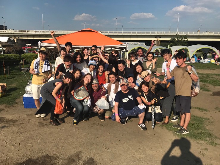 S様 32名淀川河川敷西中島地区にてご利用いただきました