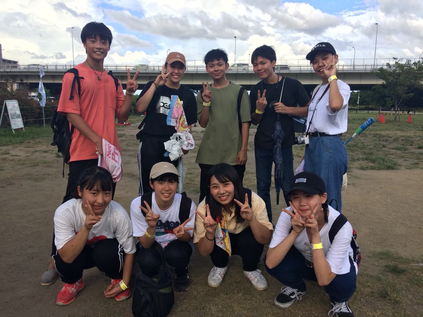 S様 9名淀川河川敷 西中島地区にてご利用いただきました