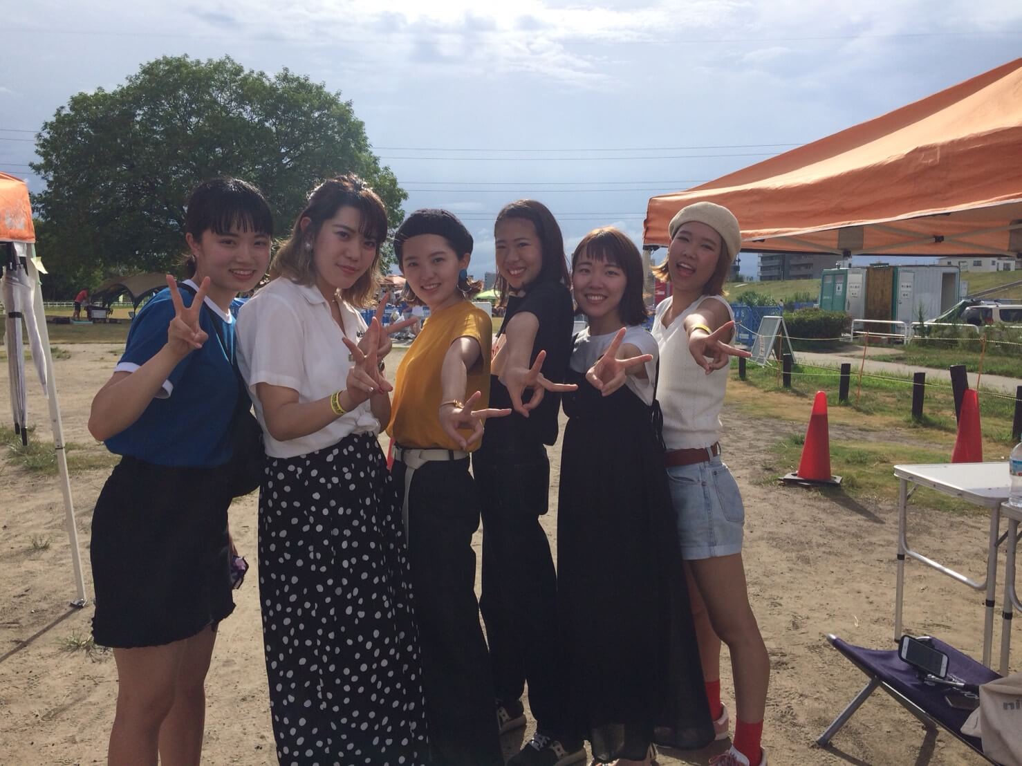 K様 6名淀川河川敷西中島地区にてご利用いただきました