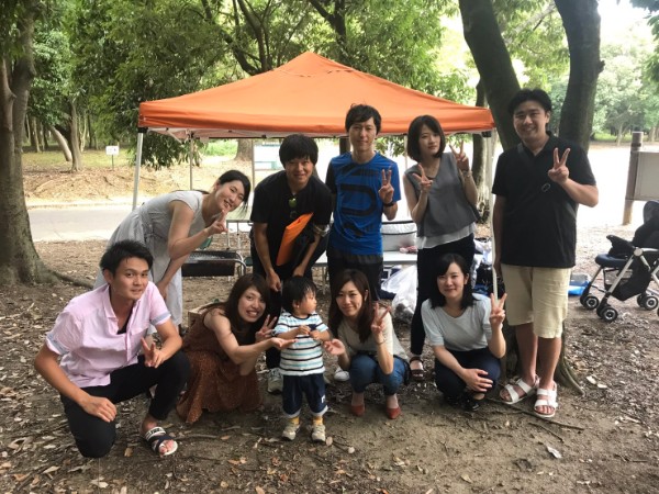 K様 8名 大泉緑地にてBBQをご利用いただきました。