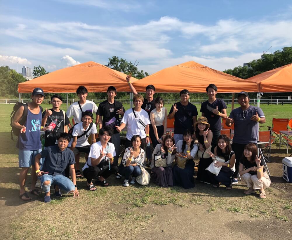 T様20名淀川河川敷西中島地区にてご利用いただきました