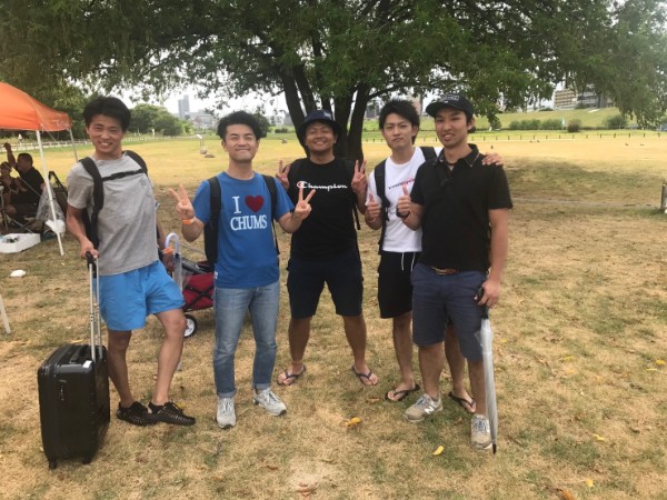 S様5名 淀川河川公園西中島地区にてご利用いただきました。