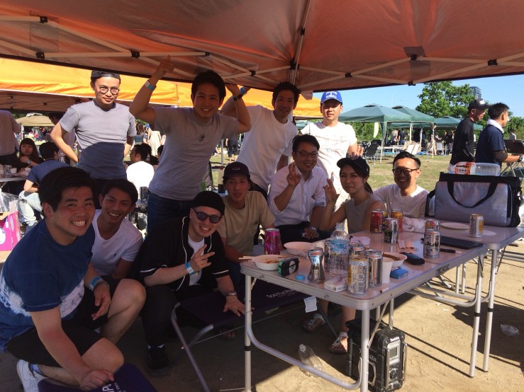 W様　16名 淀川河川敷 西中島地区にてご利用いただきました