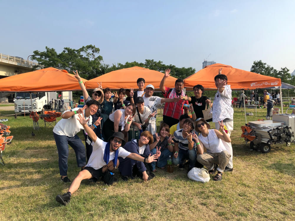 H様19名淀川河川敷西中島地区にてご利用いただきました