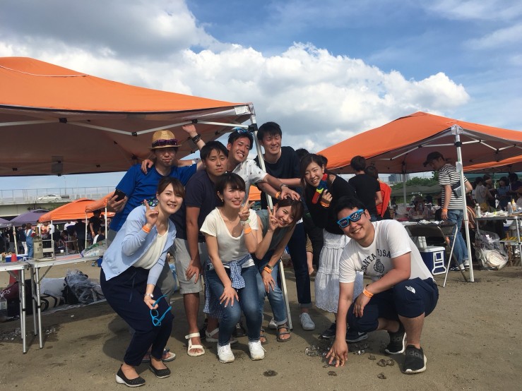 H様　9名淀川河川敷 西中島地区にてご利用いただきました