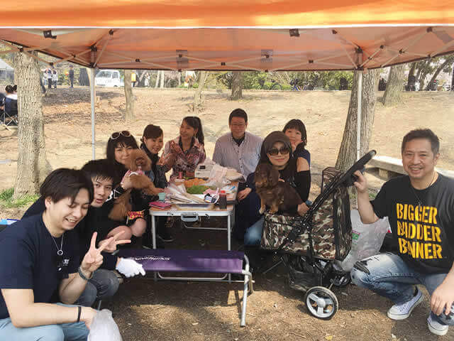 T様7名 服部緑地にてご利用いただきました。