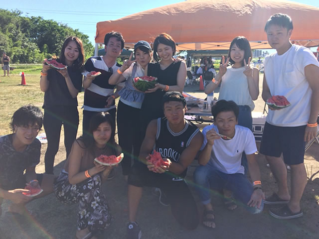 N様 10名淀川河川敷西中島地区にてご利用いただきました