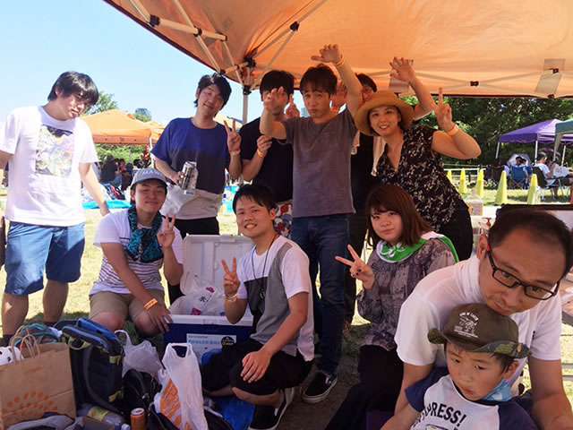 S様 11名淀川河川敷西中島地区にてご利用いただきました