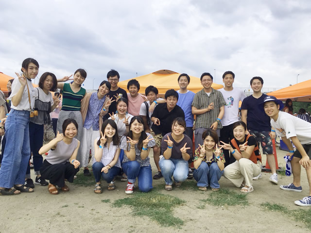 H様 20名淀川河川敷西中島地区にてご利用いただきました