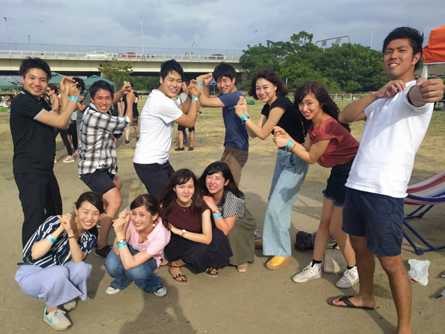 U様 11名淀川河川敷西中島地区にてご利用いただきました