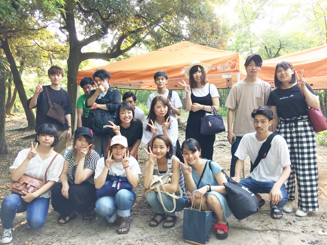 O様 16名 服部緑地にてご利用いただきました