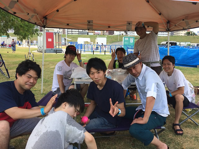 N様 8名 淀川河川敷 西中島地区にてご利用いただきました