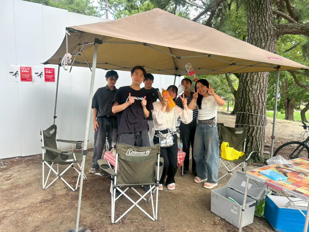 服部緑地で食材付きBBQ