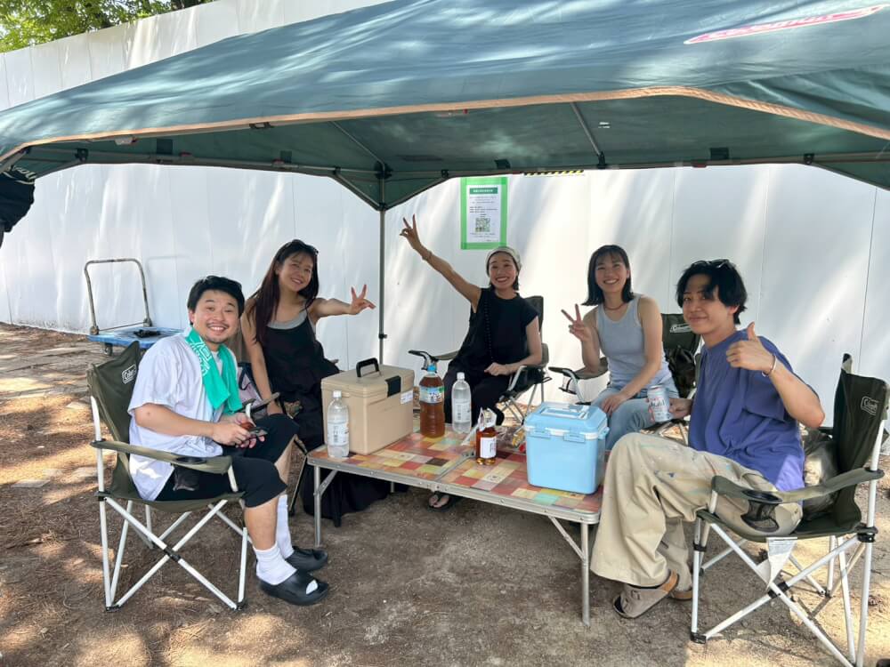 お友達と服部緑地でBBQ