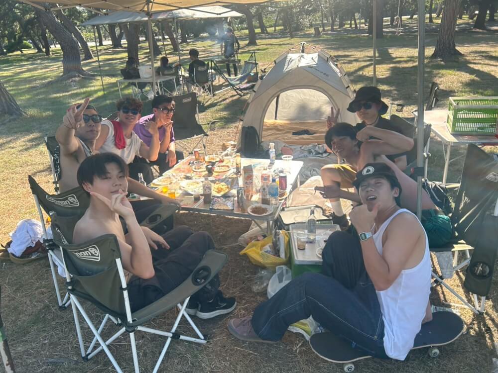 片付け不要！浜寺公園で機材付きプランをご利用いただきました