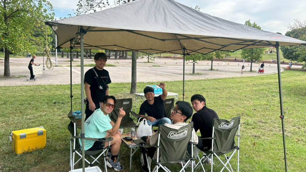 浜寺公園でBBQ！のんびりお楽しみいただきました
