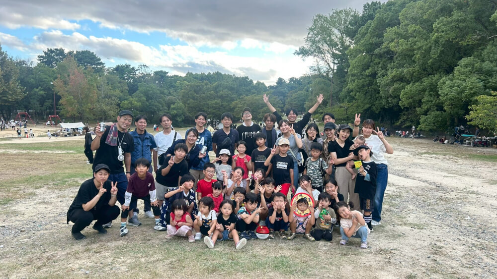 服部緑地バーベキュー場にて40名様の団体BBQを開催！