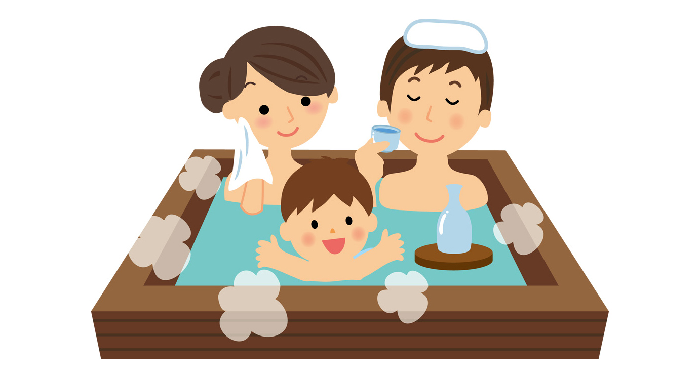 ＢＢＱ後は温泉で汗を流そう！