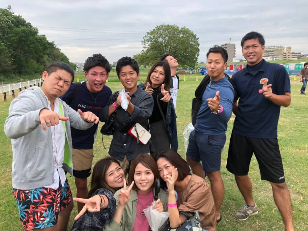 N様9名淀川河川敷西中島地区にてご利用いただきました