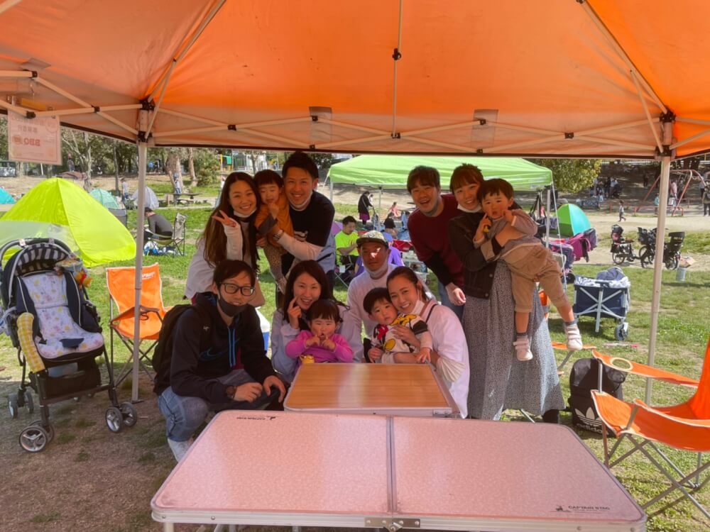 I様8名服部緑地にてご利用いただきました