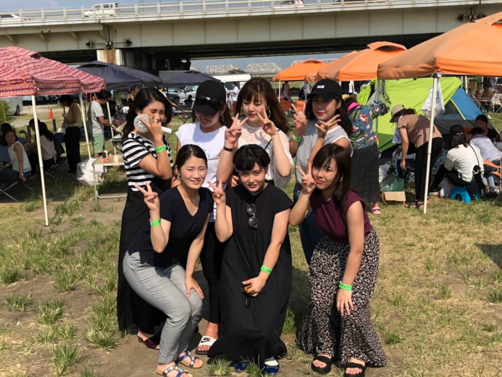 I様7名淀川河川敷西中島地区にてご利用いただきました