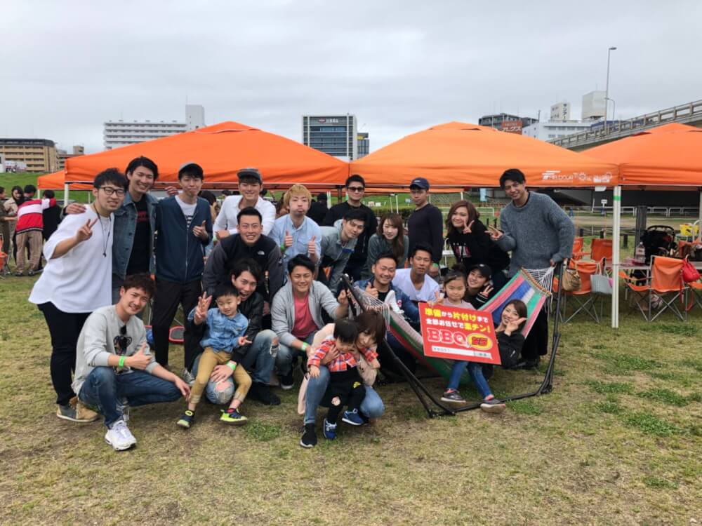 K様18名淀川公園西中島地区にてご利用いただきました