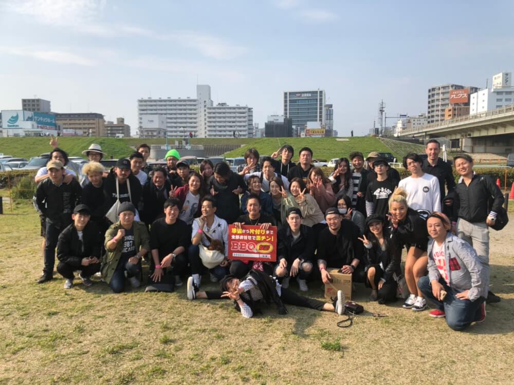 T様60名淀川河川敷西中島地区にてご利用いただきました