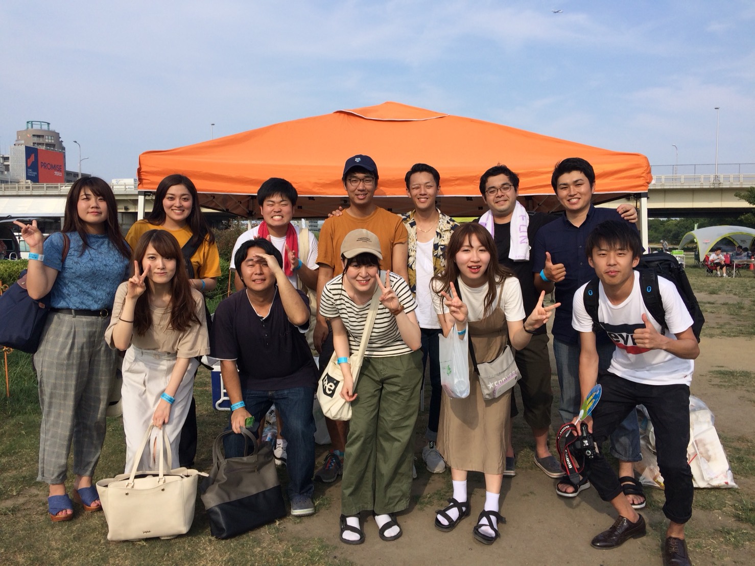 M様 12名淀川河川敷 西中島地区にてご利用いただきました