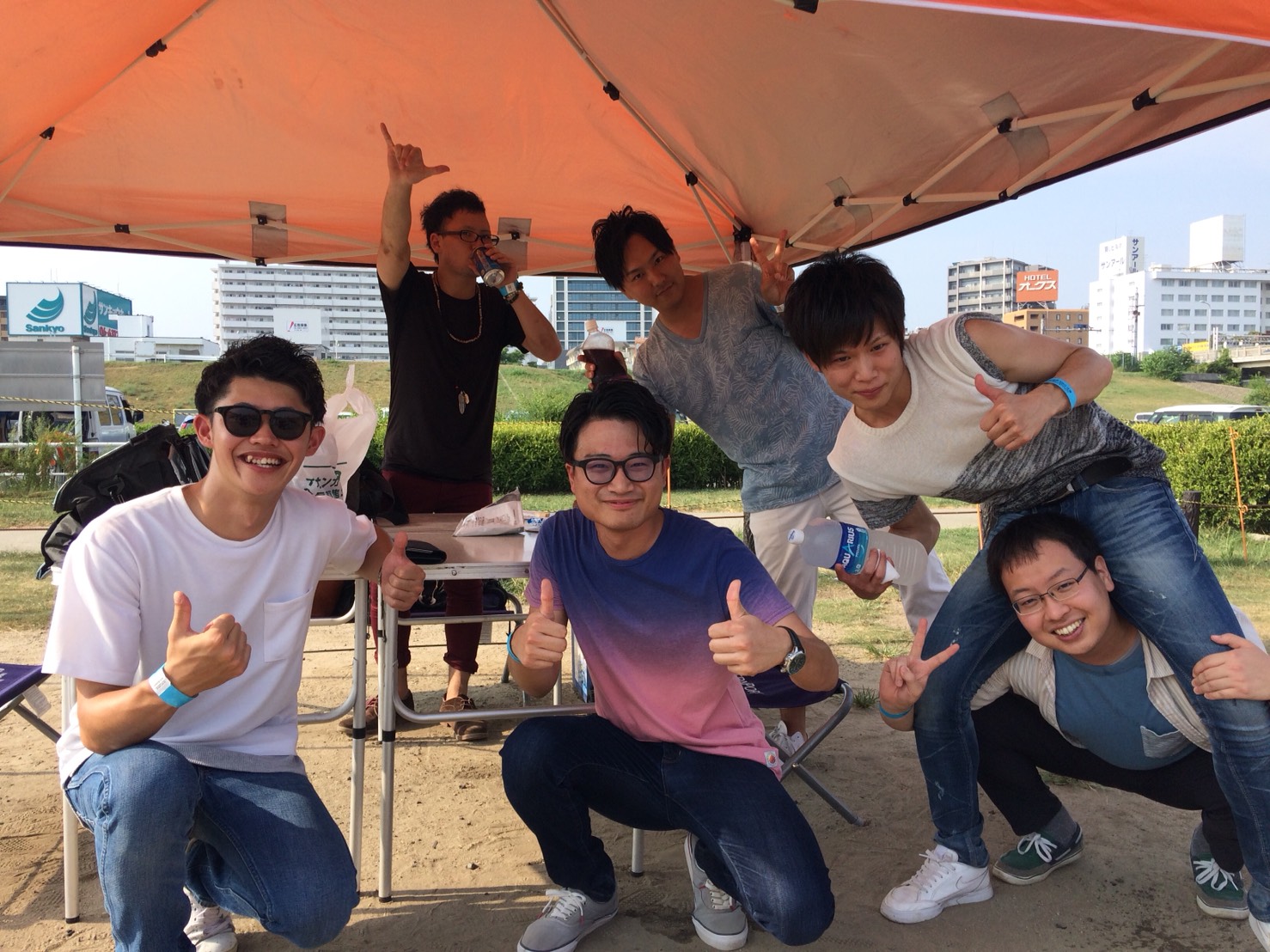 N様 6名淀川河川敷 西中島地区にてご利用いただきました