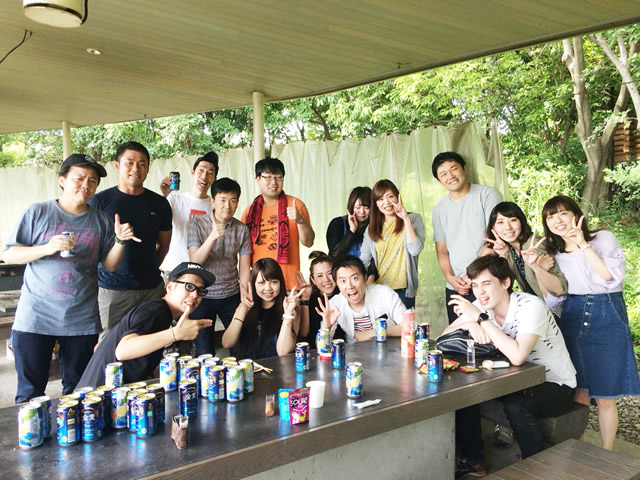 S様 17名 舞洲 森とリルのBBQフィールドにてご利用いただきました