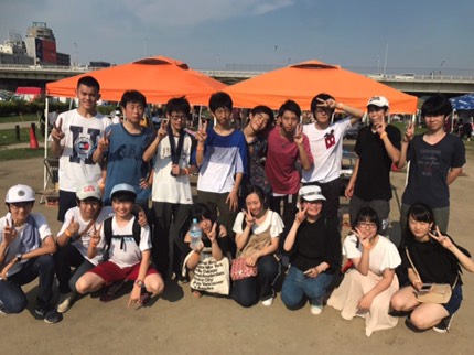 T様 17名 淀川河川敷 西中島地区にてご利用いただきました