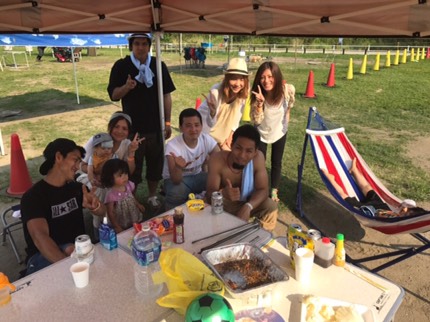 S様 8名淀川河川敷西中島地区にてご利用いただきました