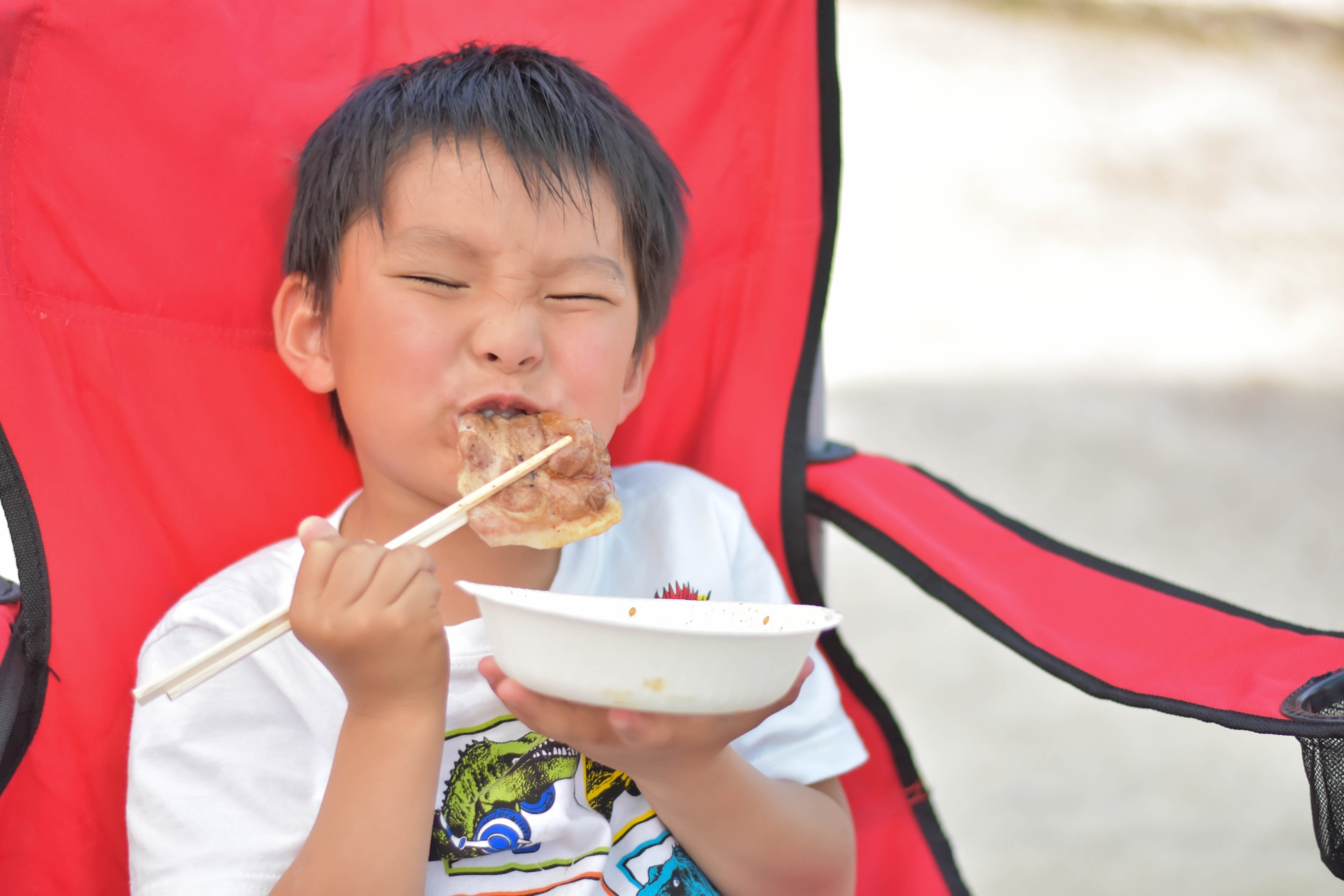 子供と一緒にバーベキュー！！