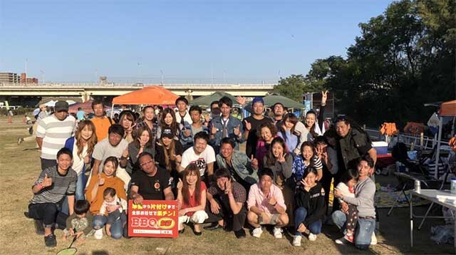 M様33名 淀川河川公園西中島地区にてご利用いただきました