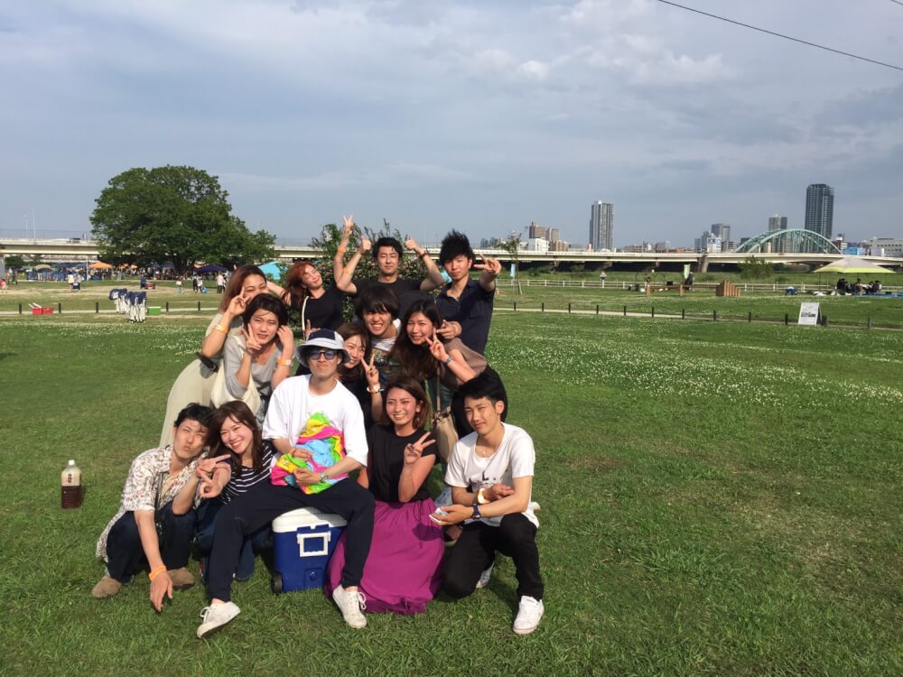 N様12名淀川河川敷西中島地区にてご利用いただきました