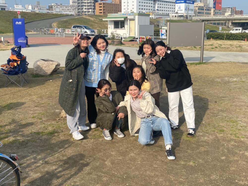 H様8名淀川河川敷西中島地区にてご利用いただきました